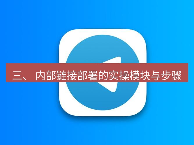 tg电脑版下载 三、 内部链接部署的实操模块与步骤