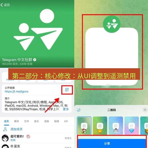 tg中文版下载 第二部分：核心修改：从UI调整到遥测禁用