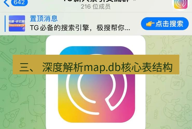tg中文版下载 三、 深度解析map.db核心表结构