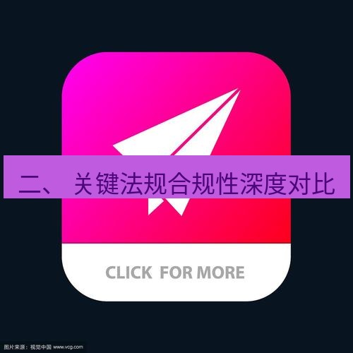 tg中文版下载 二、 关键法规合规性深度对比