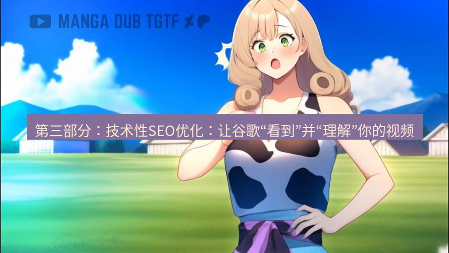 tg中文版下载 第三部分：技术性SEO优化：让谷歌“看到”并“理解”你的视频